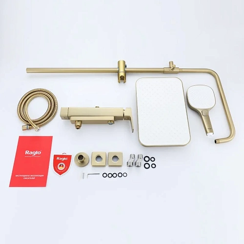 Душевая система Raglo R30.24.03, золотой сатин Душевая система Raglo R30.24.03, золотой сатин