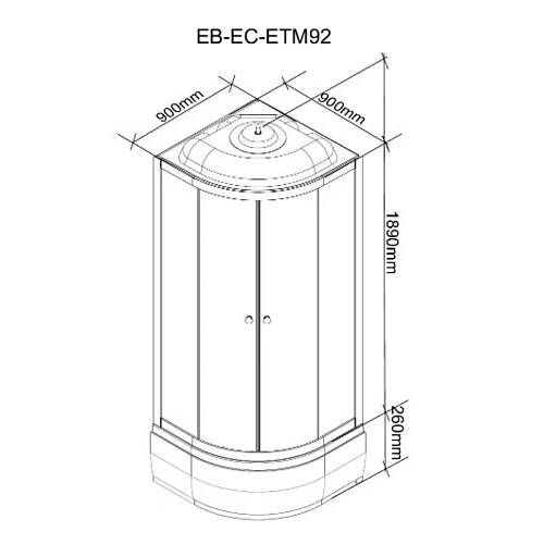 Душевая кабина Parly EFM921 900x900 профиль белый, стекло матовое Душевая кабина Parly EFM921 900x900 профиль белый, стекло матовое