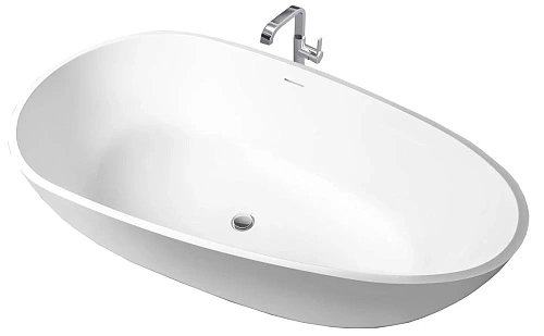 Ванна отдельностоящая Teso azaro Aura 167x84 из искусственного камня матовая TAB167840M Ванна отдельностоящая Teso azaro Aura 167x84 из искусственного камня матовая TAB167840M