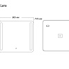 Зеркало GROSSMAN LARA (900x800x45) LED с сенсорным выключателем и гравировкой 139080 Зеркало GROSSMAN LARA (900x800x45) LED с сенсорным выключателем и гравировкой 139080