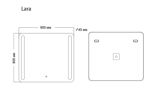 Зеркало GROSSMAN LARA (900x800x45) LED с сенсорным выключателем и гравировкой 139080 Зеркало GROSSMAN LARA (900x800x45) LED с сенсорным выключателем и гравировкой 139080