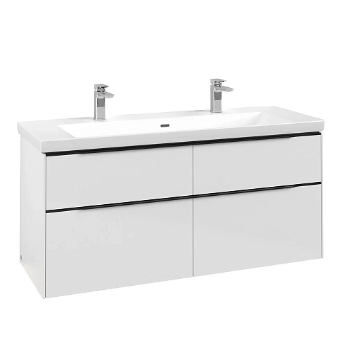 Тумба под раковину Villeroy & Boch Subway 3.0 с подсветкой Brilliant White / Brilliant White C602L1V C602L1VE Тумба под раковину Villeroy & Boch Subway 3.0 с подсветкой Brilliant White / Brilliant White C602L1V C602L1VE