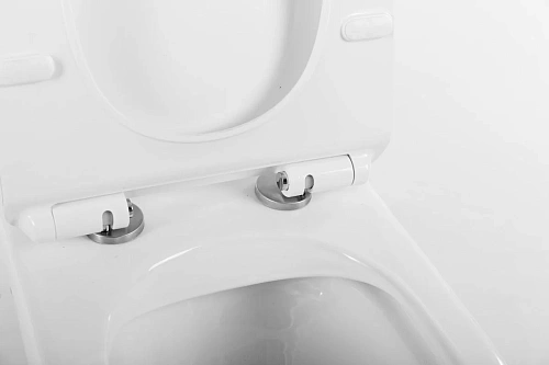 Унитаз приставной BelBagno SFERA-R BB2141CBR/BB2111SC безободковый с сиденьем Унитаз приставной BelBagno SFERA-R BB2141CBR/BB2111SC безободковый с сиденьем