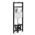 Детальная картинка товара «инсталляция для унитаза wasserkraft alme 15tlt.010.me.bn01 с клавишей смыва никель»