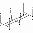 Каркас для ванны Alex Baitler GARDA, NEMI, MADIN, MICHIGAN, SAIMA 170x75 (KS17) Каркас для ванны Alex Baitler GARDA, NEMI, MADIN, MICHIGAN, SAIMA 170x75 (KS17)