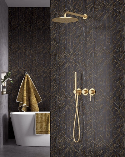 Душевая система Timo Saona SX-2349/17SM встраиваемая золото матовое Душевая система Timo Saona SX-2349/17SM встраиваемая золото матовое