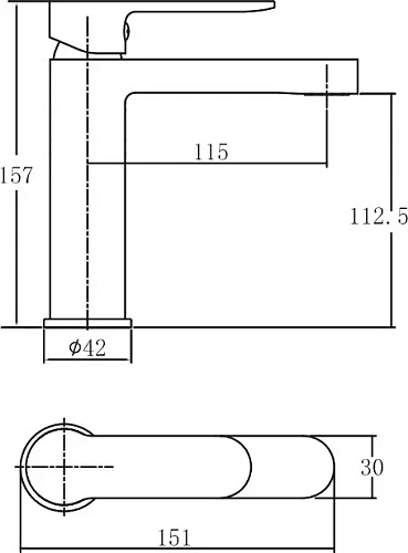 Смеситель для раковины Aquanet Passion AF300-10B Смеситель для раковины Aquanet Passion AF300-10B
