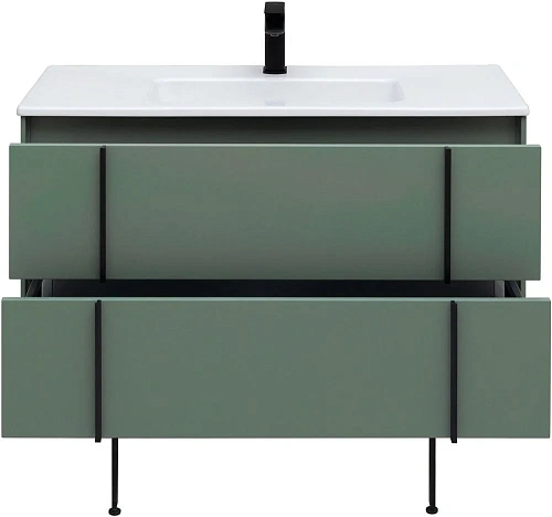 Тумба под раковину Allen Brau Reality 100 1.32007.CGM олива матовый Тумба под раковину Allen Brau Reality 100 1.32007.CGM олива матовый