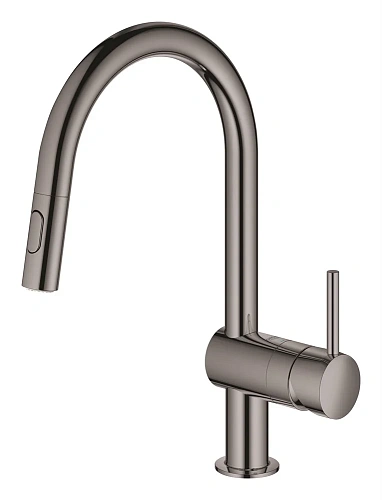 Смеситель для кухни GROHE Minta однорычажный с выдвижным изливом, темный графит (32321A02) Смеситель для кухни GROHE Minta однорычажный с выдвижным изливом, темный графит (32321A02)