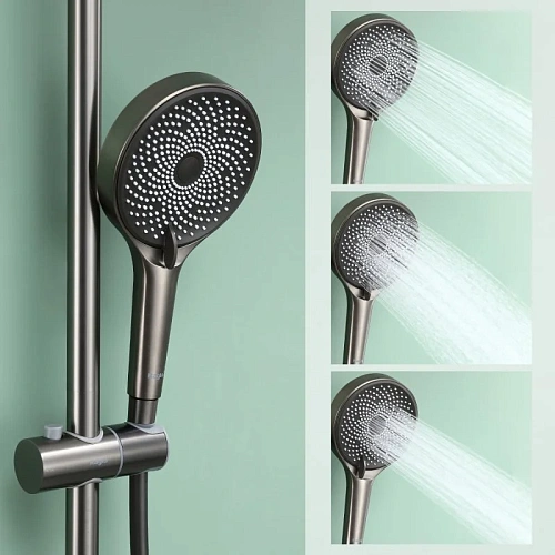 Душевая система Raglo R10.24.09, графит Душевая система Raglo R10.24.09, графит