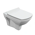 Унитаз подвесной Cersanit CARINA XL Clean On DPL EO slim S-MZ-CARINA-XL-COn-S-DL-E с сиденьем Унитаз подвесной Cersanit CARINA XL Clean On DPL EO slim S-MZ-CARINA-XL-COn-S-DL-E с сиденьем