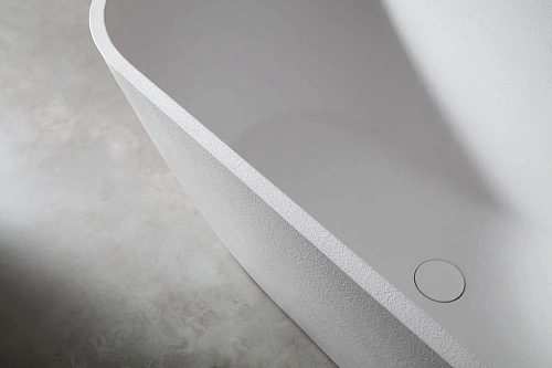 Ванна отдельностоящая ABBER AM9941 170x75 универсальная, белая матовая, искусственный камень Ванна отдельностоящая ABBER AM9941 170x75 универсальная, белая матовая, искусственный камень