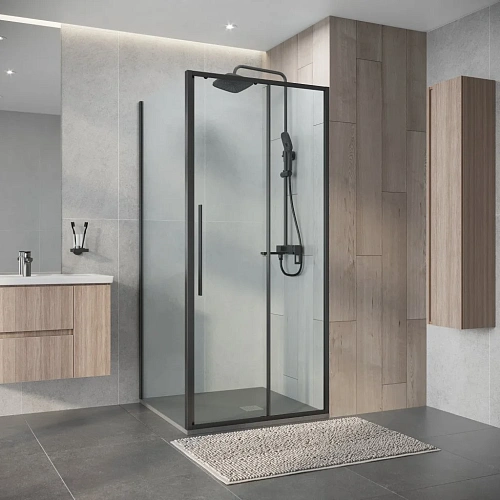 Душевой уголок Niagara Nova NG-34-9AGR-A100GR-34 (90х100х195) прямоугольник, раздвижная, графит, стекло прозрачное Душевой уголок Niagara Nova NG-34-9AGR-A100GR-34 (90х100х195) прямоугольник, раздвижная, графит, стекло прозрачное