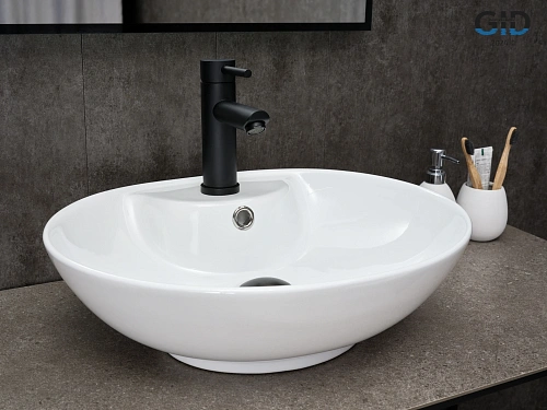 Раковина Gid N9005 51206 накладная белая 51x41x15 Раковина Gid N9005 51206 накладная белая 51x41x15