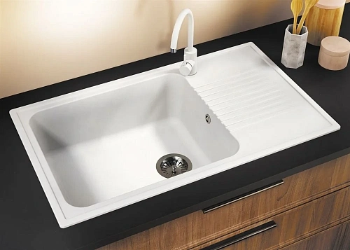 Кухонная мойка Polygran F-19 №328, опал F-19 №328 (Опал) Кухонная мойка Polygran F-19 №328, опал F-19 №328 (Опал)