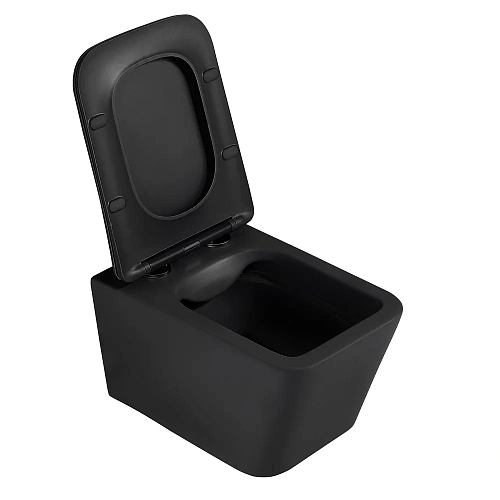 Комплект унитаза ABBER Rechteck AC1201MB черный матовый с инсталляцией AC0105 и кнопкой AC0120MW белая матовая Комплект унитаза ABBER Rechteck AC1201MB черный матовый с инсталляцией AC0105 и кнопкой AC0120MW белая матовая