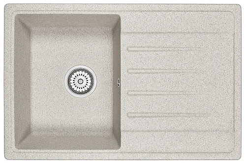 Кухонная мойка Granula 7602, КЛАССИК, СтандАРТ кварц 760х500 Кухонная мойка Granula 7602, КЛАССИК, СтандАРТ кварц 760х500
