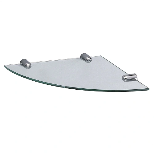 Полка WasserKRAFT K-533 стеклянная угловая хром Полка WasserKRAFT K-533 стеклянная угловая хром