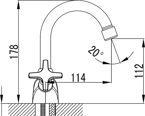 Смеситель для раковины Kaiser Crystal 28111 Смеситель для раковины Kaiser Crystal 28111