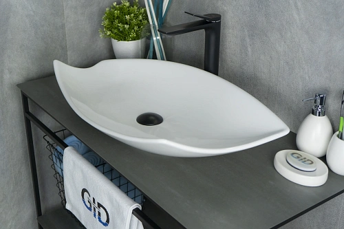 Раковина Gid N9178 51171 накладная белая 74x38x13 Раковина Gid N9178 51171 накладная белая 74x38x13