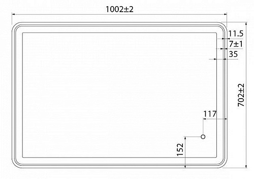 Зеркало IDDIS Cloud 100 см (CLO1000i98) Зеркало IDDIS Cloud 100 см (CLO1000i98)