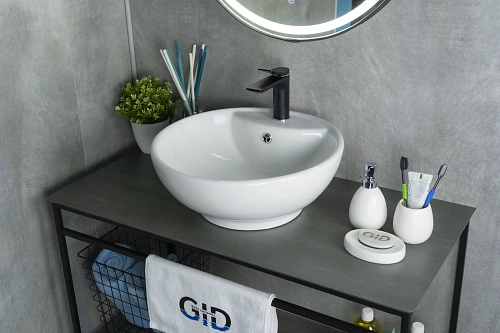 Раковина Gid N9001 51101 накладная белая 45x45x17 Раковина Gid N9001 51101 накладная белая 45x45x17