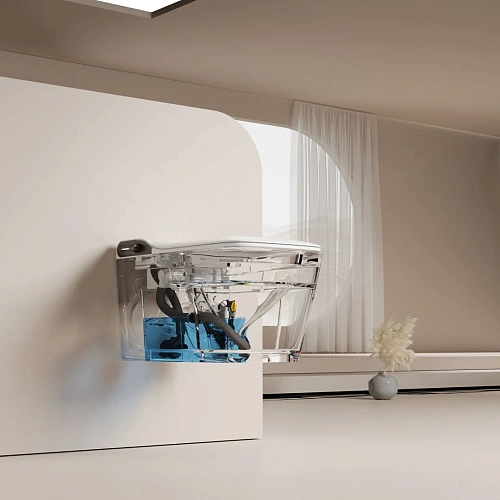 Унитаз SMART ABBER Rechteck AC1215S с функией биде белый с крышкой микролифт Унитаз SMART ABBER Rechteck AC1215S с функией биде белый с крышкой микролифт