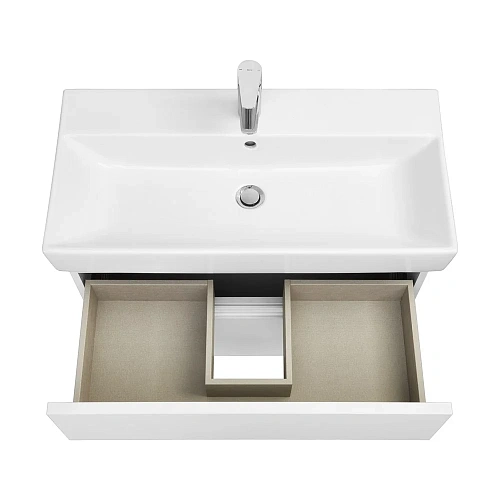 Тумба под раковину Roca Oleta 80 белый матовый, 2 ящика, A857640501 Тумба под раковину Roca Oleta 80 белый матовый, 2 ящика, A857640501