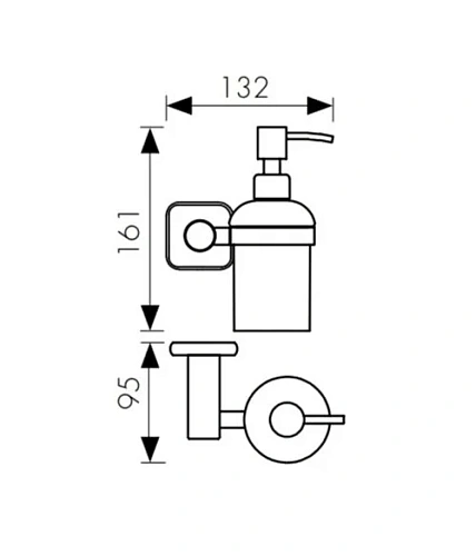 Дозатор жидкого мыла Kaiser KH-1710 хром цинк Дозатор жидкого мыла Kaiser KH-1710 хром цинк
