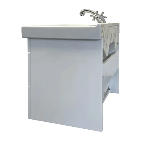 Тумба с раковиной Comforty Никосия 60П 00-00011161 белый глянец раковина Fest 60 Тумба с раковиной Comforty Никосия 60П 00-00011161 белый глянец раковина Fest 60