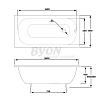 Ванна чугунная BYON 13M 180x80x45 Ц0000139 Ванна чугунная BYON 13M 180x80x45 Ц0000139