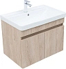 Тумба с раковиной Aquanet Оптима 70 00345357 дуб светлый