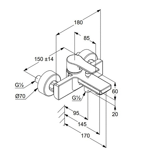 Смеситель для ванны Kludi ZENTA SL 486703965 черный матовый Смеситель для ванны Kludi ZENTA SL 486703965 черный матовый