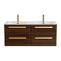 Тумба под раковину CEZARES ECO-CER-N-1200-4C-SO-2-NCS-P орех шоколад софт 1200x457 подвесная Тумба под раковину CEZARES ECO-CER-N-1200-4C-SO-2-NCS-P орех шоколад софт 1200x457 подвесная