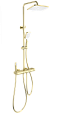 Душевая система Wonzon & Woghand с термостатом, брашированное золото (WW-B4129-BG) Душевая система Wonzon & Woghand с термостатом, брашированное золото (WW-B4129-BG)