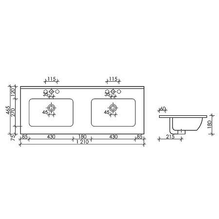 Раковина Ceramica Nova Element CN7004MB черный матовый Раковина Ceramica Nova Element CN7004MB черный матовый