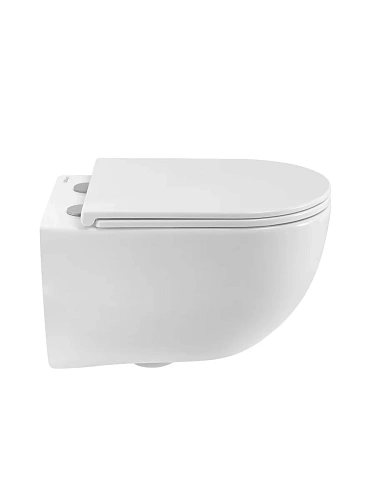 Унитаз подвесной BelBagno ETNA BB008CH-TOR/SC безободковый с сиденьем и смывом TORNADO Унитаз подвесной BelBagno ETNA BB008CH-TOR/SC безободковый с сиденьем и смывом TORNADO