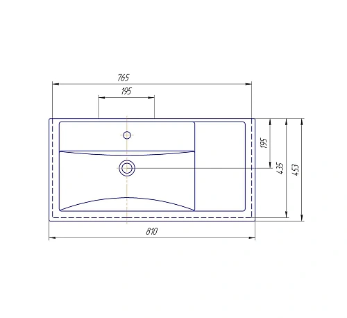 Раковина Kirovit ФОСТЕР 80 см крыло справа 30469 Раковина Kirovit ФОСТЕР 80 см крыло справа 30469