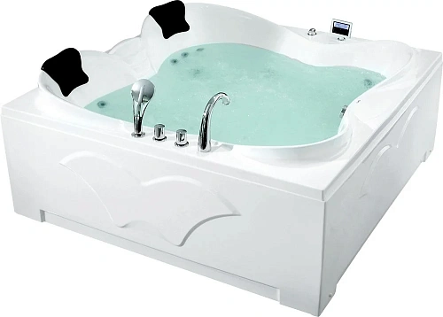 Акриловая ванна Gemy G9089 K L 187x187 квадратная левая, гидромассажная Акриловая ванна Gemy G9089 K L 187x187 квадратная левая, гидромассажная