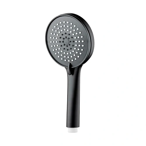 Душевая лейка Splenka S450.05.06 3-х режимная пластик/силикон, черный Душевая лейка Splenka S450.05.06 3-х режимная пластик/силикон, черный