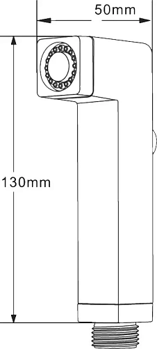 Гигиеническая лейка STWORKI Карлстад KAS-06b матовый черный 549684 Гигиеническая лейка STWORKI Карлстад KAS-06b матовый черный 549684