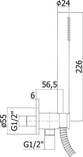 Душевой гарнитур Paffoni Master ZDUP094CR Душевой гарнитур Paffoni Master ZDUP094CR
