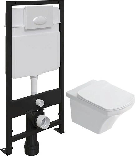 Комплект Унитаз подвесной STWORKI Хальмстад SETK2804-0606-001-1-6000 с микролифтом + Система инсталл 560235 Комплект Унитаз подвесной STWORKI Хальмстад SETK2804-0606-001-1-6000 с микролифтом + Система инсталл 560235
