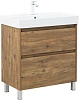 Тумба с раковиной Aquanet Nova Lite 2.0 75 00348196 напольная дуб рустикальный