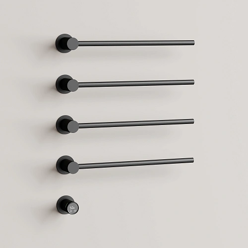 Полотенцесушитель электрический SANCOS Linea SC14001MB встраиваемый черный матовый Полотенцесушитель электрический SANCOS Linea SC14001MB встраиваемый черный матовый