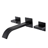 Смеситель для раковины ABBER Wasserfall AF8612B скрытого монтажа, черный матовый Смеситель для раковины ABBER Wasserfall AF8612B скрытого монтажа, черный матовый