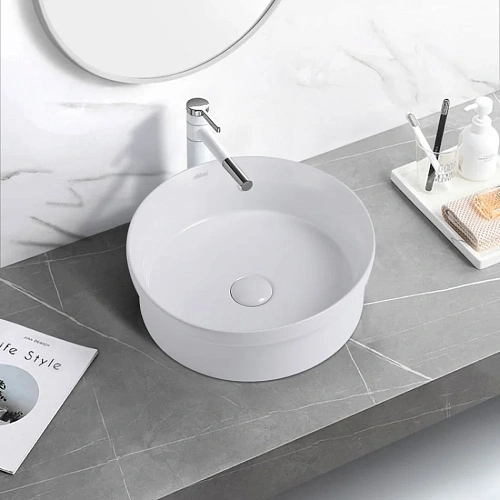 Раковина ABBER Bequem AC2103 накладная, белая Раковина ABBER Bequem AC2103 накладная, белая