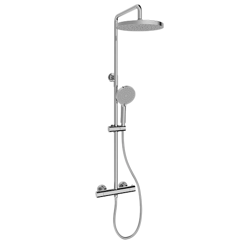 Душевая система SANCOS Teo SC11001CH c термостатом, с регулировкой по высоте хром Душевая система SANCOS Teo SC11001CH c термостатом, с регулировкой по высоте хром