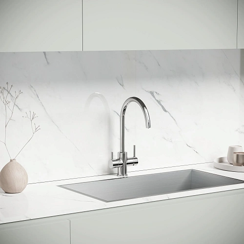 Смеситель для кухни SANCOS Taper SC4012BN с возможностью подключения фильтра, брашированный никель Смеситель для кухни SANCOS Taper SC4012BN с возможностью подключения фильтра, брашированный никель