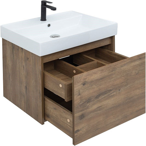 Тумба под раковину Aquanet Nova Lite 60 дуб рустикальный (1 ящик) 00249511 Тумба под раковину Aquanet Nova Lite 60 дуб рустикальный (1 ящик) 00249511